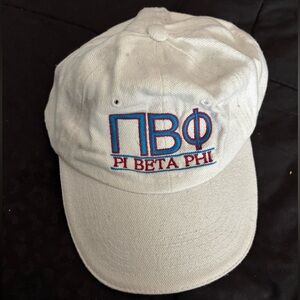 White Pi Beta Phi Cap